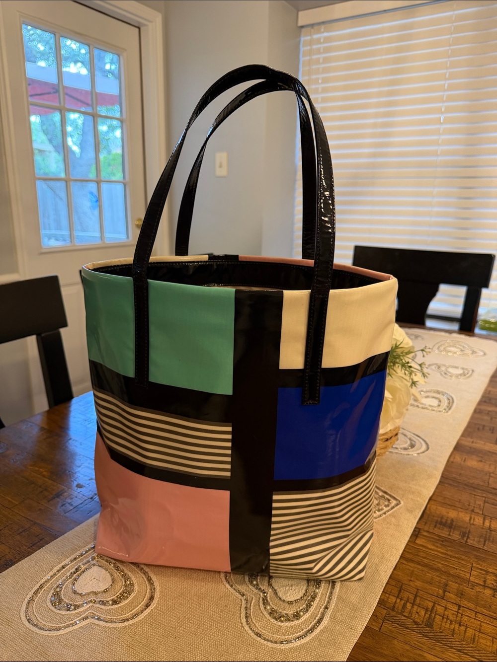 Kate Spade Multicolor Block-Print Tote Bag 🎊Host Pick - Picture 2 of 10